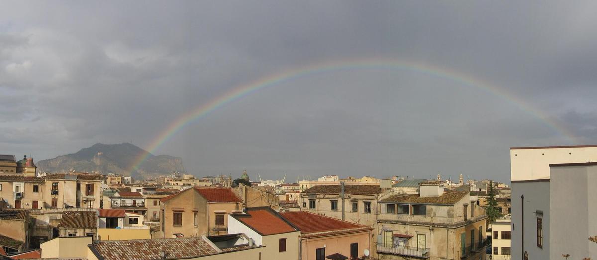Arcobaleno su Palermo, foto di M. Rabante